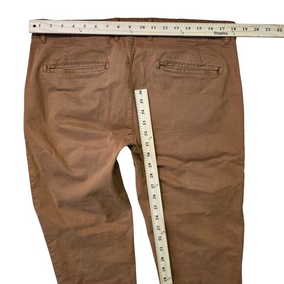 Zara Man Chino Pants Men’s Size 34 Brown Slim Fit Straight Casual - Picture 6 of 6